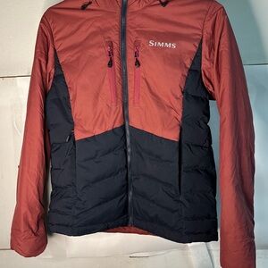 Simms Two-Tone Outdoor Jacket women’s jacket puffer with hood size small